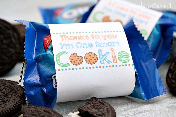 "Thanks to You I'm One Smart Cookie" Printable Label - Home. Made ...