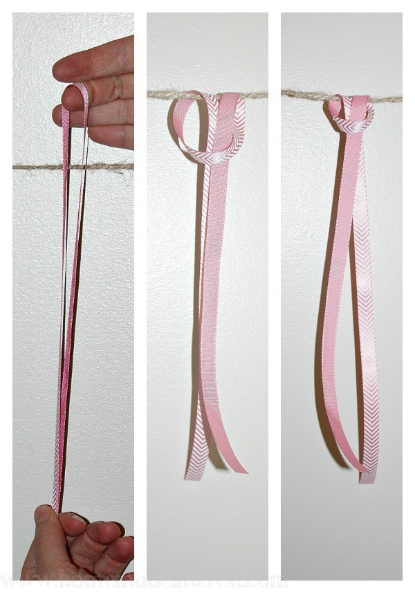 How to make a shabby chic rag banner. A great decoration for a vintage, shabby chic shower or birthday party. 