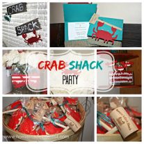 From crab decorations to crab desserts this Crab Shack themed birthday party has everything. I love the appetizer and sides ideas to go with a crab feast!