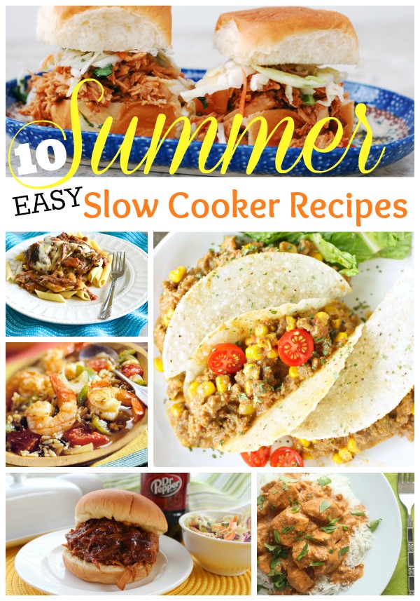 Beat the heat with your crock pot this summer. 10 summer easy slow cooker recipes!