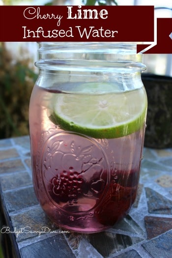 Cherry Lime Infused Water