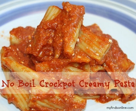 No Boil Crockpot Creamy Pasta