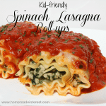 Spinach Lasagna Roll-ups #ILikeVeggies #CleverGirls