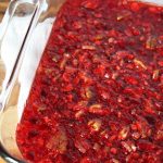 Turkey pot pie is quick and hearty meal to make during the winter months and this cranberry jello salad recipe is an easy side dish to serve with it. It can be made ahead of time and kept in the fridge until you are ready to serve it.