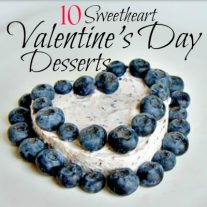 10 Valentine’s Day Desserts with hearts to help you pick a recipe to show your sweetie how much you love them.