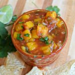 Save time with this quick 2-minute mango salsa recipe. Mix mangos with your favorite salsa add any extras you like to make the salsa recipe all your own. Perfect as an appetizer, party food, or just a healthy snack.