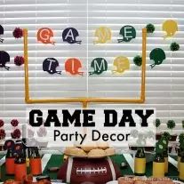 Game Day Party Decor - Table Football Field Goal - Home. Made. Interest.