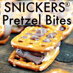 Nobody is fun when they are hungry. these SNICKERS pretzel bites are an easy snack recipe that are perfect for families on the go!