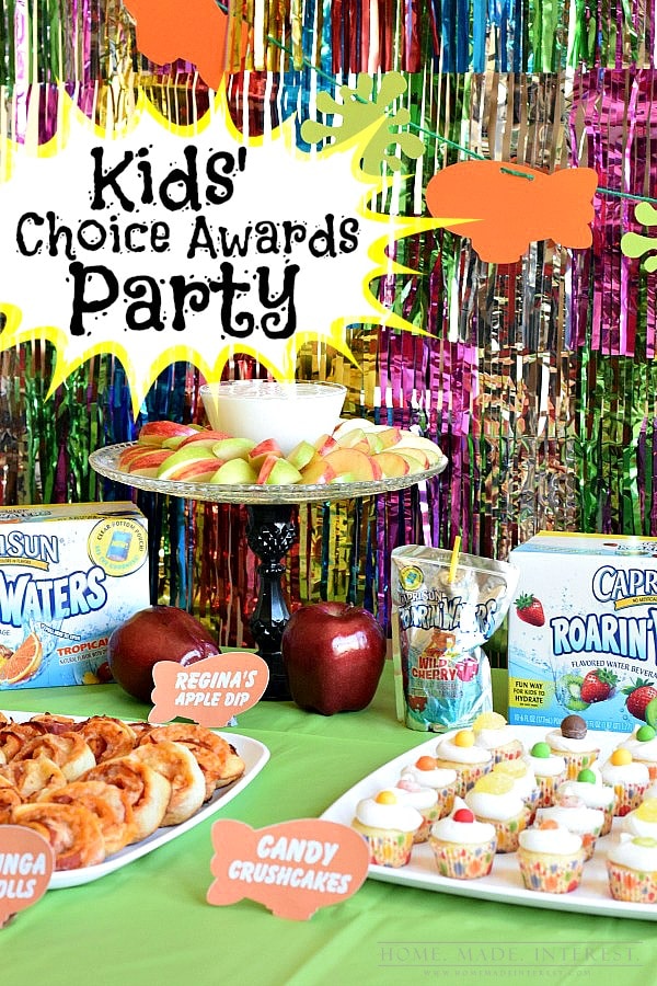 We have lots of great kid’s party ideas for a Nickelodeon Kids’ Choice Awards Party party with Sponge Bob, Once Upon a Time, Teenage Mutant Ninja Turtles and more! Simple DIY crafts and fun party recipes!