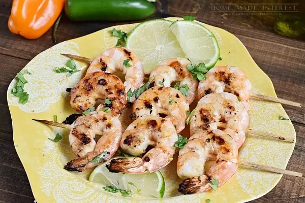 A delicious Mexican inspired recipe of grilled shrimp that has been marinated in a tequila orange marinade. Great for Cinco de Mayo!