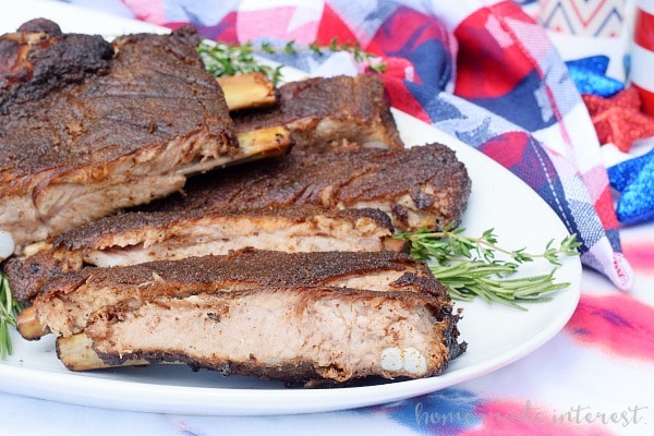 I love grilling out in the summer and these chipotle dry rub ribs are the best! Easy to make ribs without all of the messy bbq sauce!