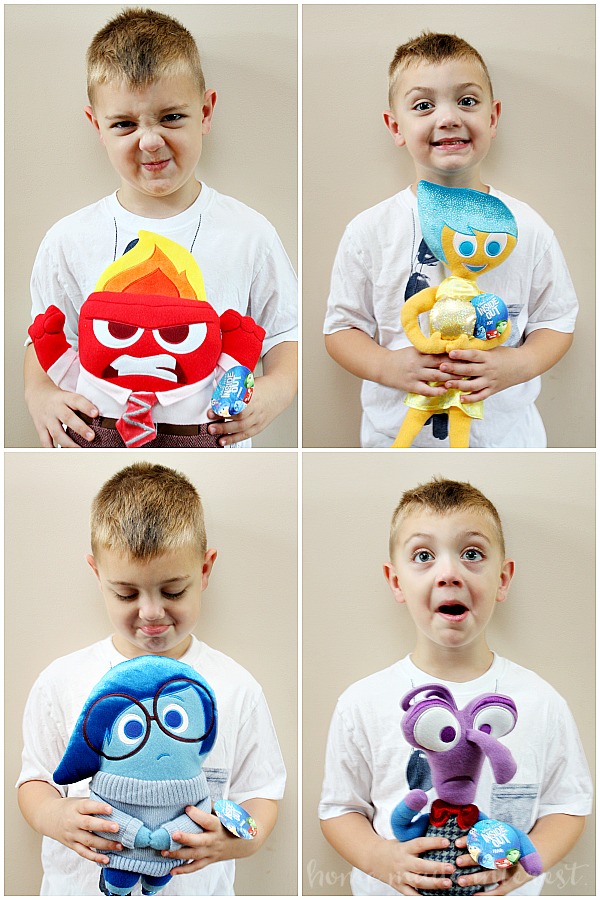 Playing around with the new Inside Out Plush toys!