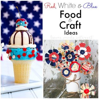 Celebrate with red, white and blue foods and crafts this July 4th, Memorial Day, or Labor Day. Festive treats & crafts for everyone to enjoy including the kids.