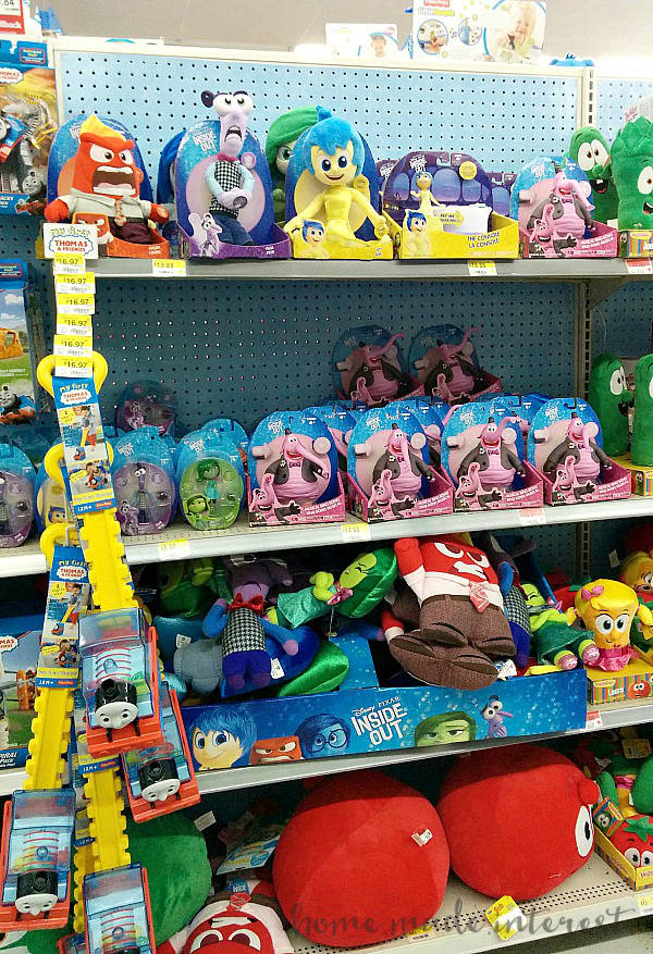 Inside Out Plush toys at Walmart