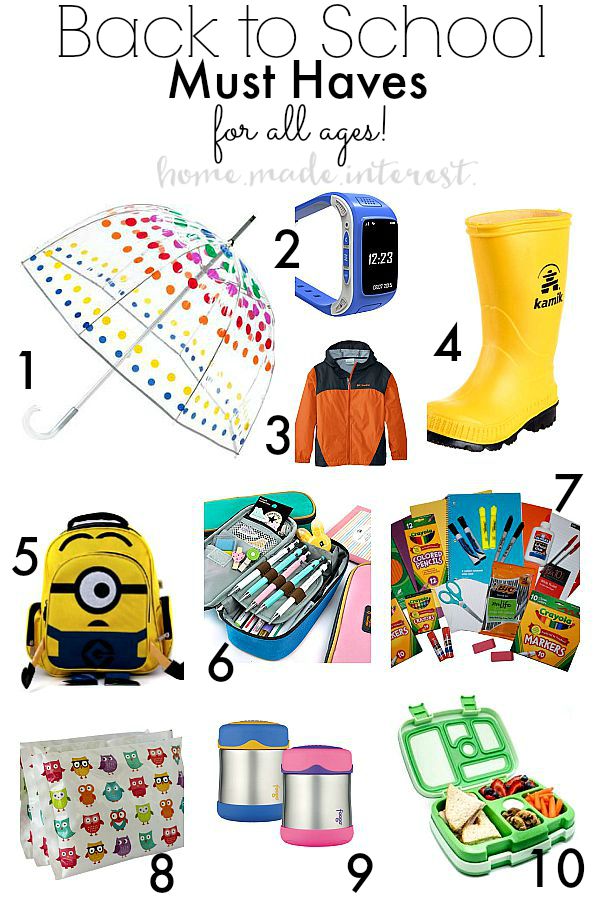 Back to School Must Haves 2015 - Home. Made. Interest.