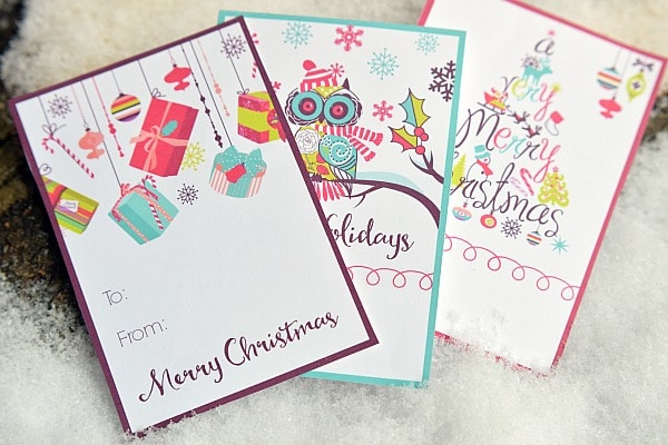 These free printable Christmas gift tags are a simple way to add a little color to your gift wrapping. 
