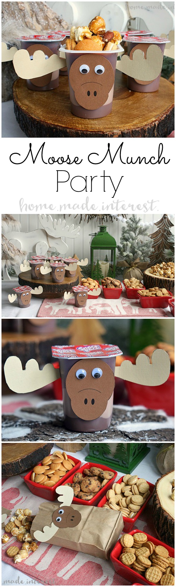 This Moose Munch Holiday Party is such a fun theme for a holiday party where kids and adults can have a good time. Make your own Moose munch and load up your chocolate “moose” then dig in! We’ve even got a few moose printables to get you started.