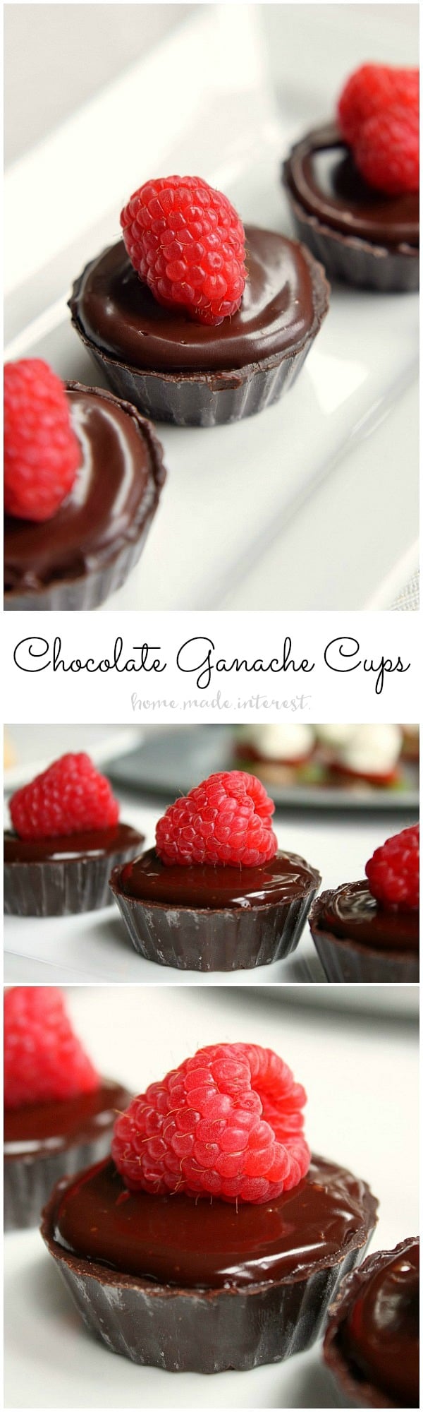 These Chocolate Ganache Cups are an easy chocolate dessert that will wow your guests at parties. 