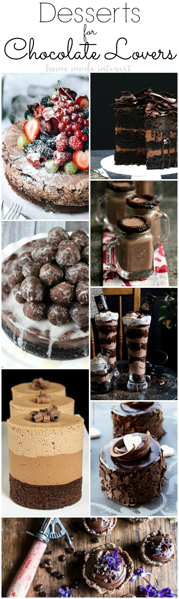 Ultimate rich and decadent chocolate lovers desserts. These chocolate recipes are sure to put a stop to your chocolate craving. Some of these desserts for chocolate lovers are even healthy!