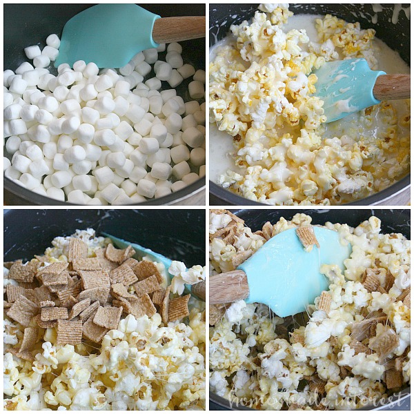 Pajama Party Movie Night - Put on your favorite PJs and grab some snacks, this Pajama party Movie night party is the perfect way to entertain the kids when the weather gets cold and they can’t go out and play. Sticky, salty and sweet S’Mores Popcorn balls are made with M&M’s and movie theater microwave popcorn for the perfect movie night treat. 