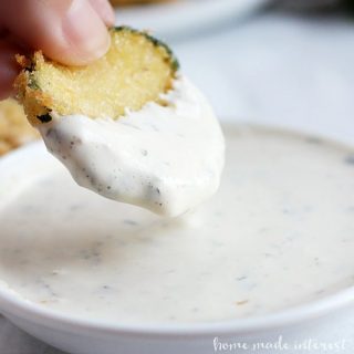 This easy Lemon Aioli is a creamy, tangy sauce that is perfect for dipping your fried zucchini chips.
