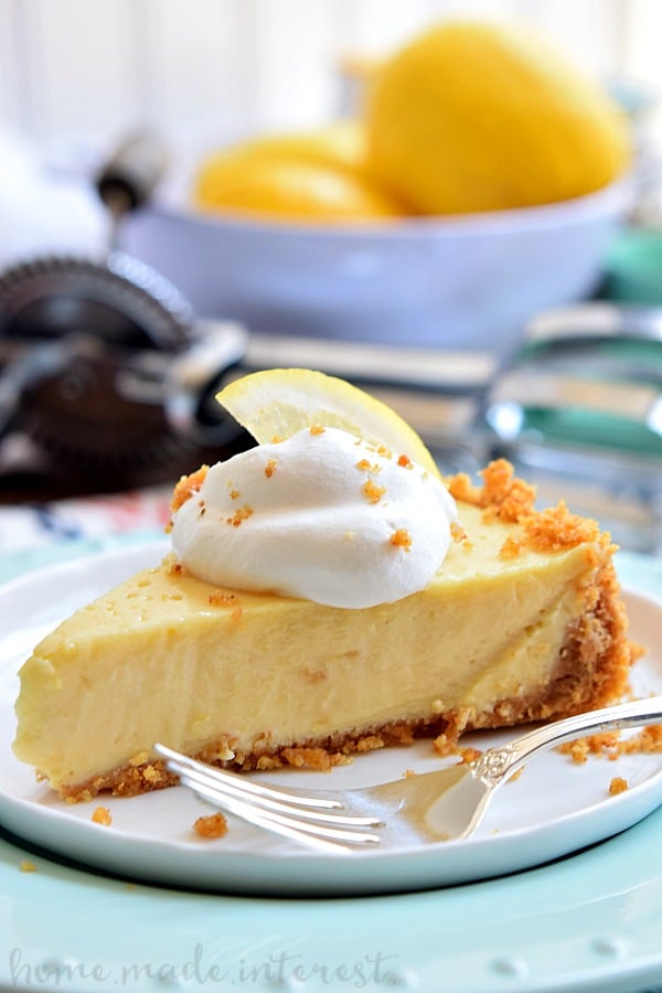 This sweet and creamy Lemon Icebox Pie is a lot like a Key Lime Pie recipe with lemons instead of Key Limes. It is one of my favorite summer dessert recipes with lemons! A creamy lemon filling baked into a graham cracker crust and topped with some fresh whipped cream make this one of the best summer pies you’ll ever make!