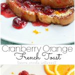 There are lots of family breakfasts and brunches during the holidays. Whether it is a Christmas brunch recipe or a Christmas breakfast recipe...or maybe a New Year’s brunch recipe that you are looking for this cranberry orange french toast recipe is going to have everyone asking for seconds. This easy french toast is topped topped with a simple orange cranberry syrup that gives it a sweet and tart flavor that is amazing! Sprinkle a little powdered sugar and you’ve got the best french toast recipe ever!