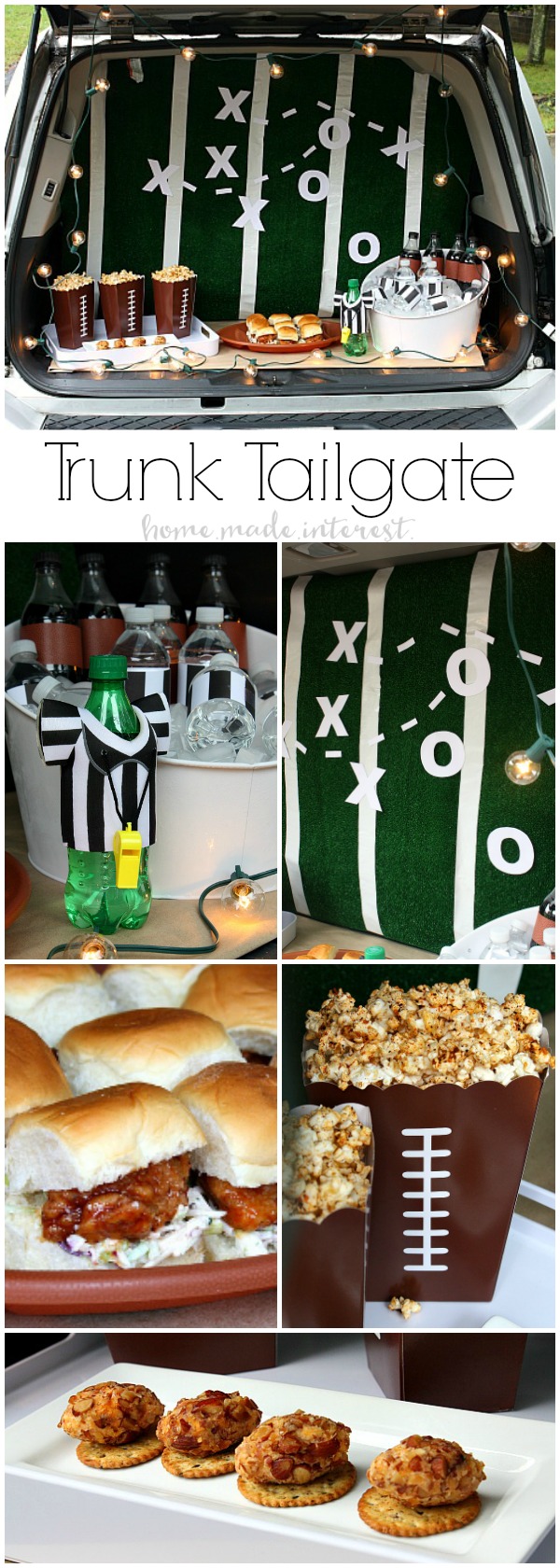  I love tailgating during football season and setting up a fun and easy Trunk Tailgating party is always a good time. I decorate my trunk for game day and serve game day appetizers like honey bbq sliders, bacon cheese balls, and bbq popcorn! My tailgate party tutorial is full of easy game day party or tailgate recipes and ideas. 