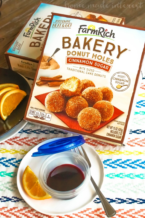 Making time for breakfast can be hard but I have a few tips and tricks for getting breakfast on the table in the morning before getting the kids off to school. This quick and easy raspberry dipping sauce can be frozen in individual portions and heated up to dip french toast sticks or donuts in for a breakfast the kids will love.