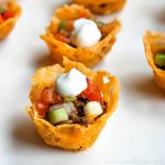 These low carb taco cups are an easy low carb recipe that can be a low carb appetizer for Christmas or New Year’s or just a quick healthy lunch for those on a low carb diet. The cheesy shells are perfect for all of that taco goodness inside. These will disappear quick!
