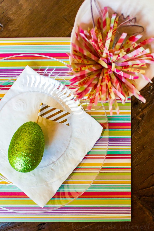 Make Easter brunch easy with a simple Easter table setting