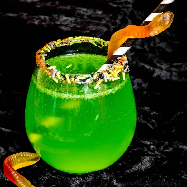 Kids Halloween punch made with ginger ale
