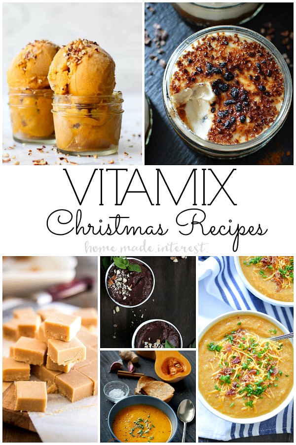 Christmas recipes made in a Vitamix. You can use a Vitamix to help prepare a meal. From making ice cream with a Vitamix to making soup with a Vitamix this blender is going to change the way you cook!