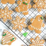 decorated gingerbread cookies for Christmas