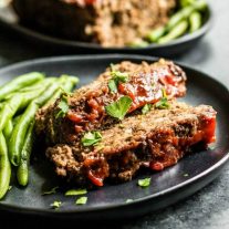 sliced meatloaf that is low carb