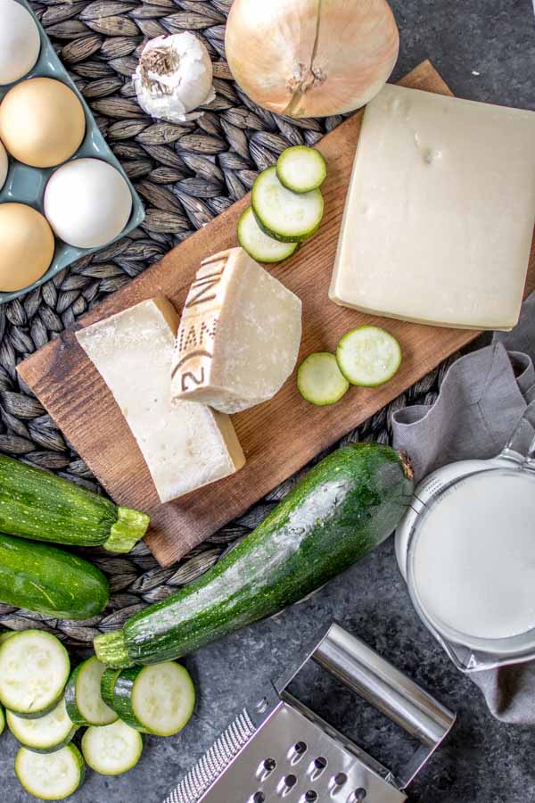 ingredients for make baked zucchini casserole