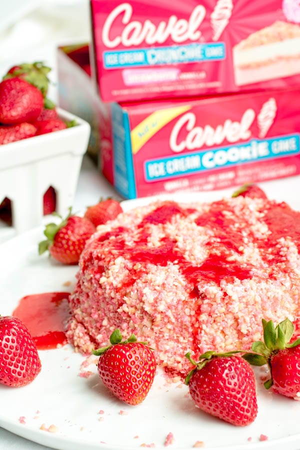 carvel ice cream strawberry crunchie cake