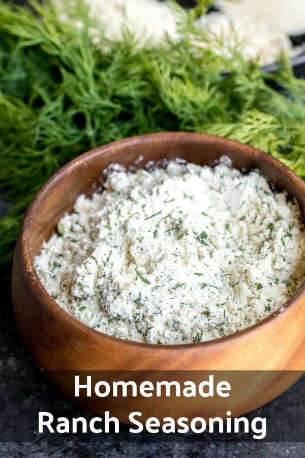 Forget the Ranch dressing packet this homemade Ranch Seasoning is easy to make and much more healthy than that packaged stuff. Make this simple Ranch seasoning in bulk and never be without ranch flavor again! Add it to your soups, meats, veggies, and combine it with sour cream and milk to make dips and dressings. #ranchdressing #ranch #homemade #fromscratch #dip #buttermilk #homemadeinterest