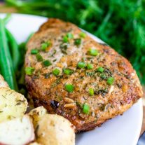 low carb Ranch Baked Pork Chops