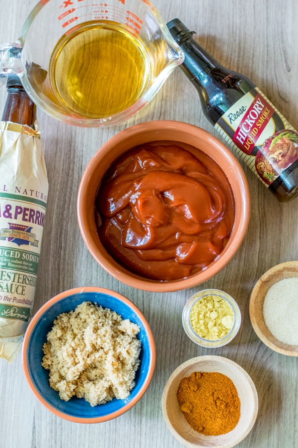 ingredients on How to make BBQ sauce