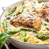 easy One Pot Parmesan Chicken & Orzo