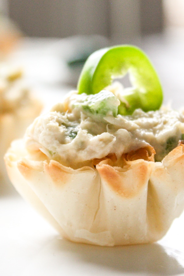 Chicken Jalapeno Popper Cups appetizers