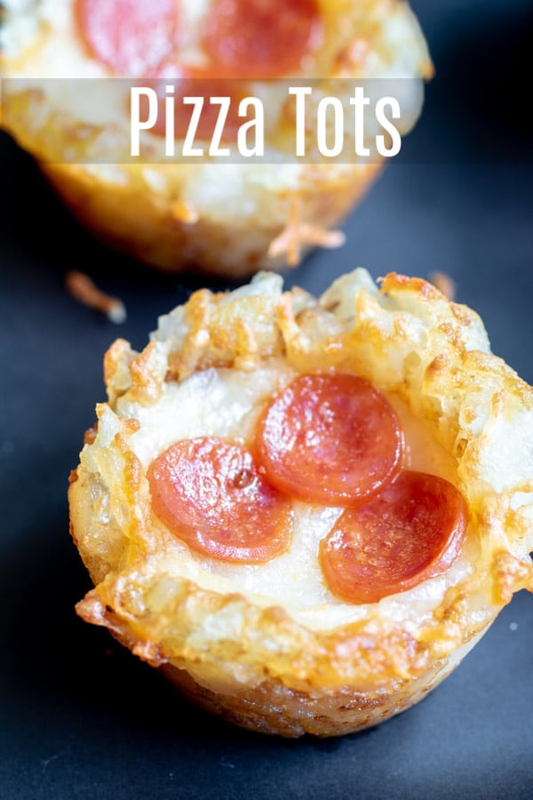 Pizza Tots are the ultimate football party food idea for feeding a crown on game night. Crispy tater tot cups filled with pizza sauce, melted mozzarella and mini pepperonis, Pizza Tots are perfect for Super Bowl parties, March Madness parties, or even just a fun spin on pizza night for the family! #tatertots #pizza #appetizer #football #footballparty #gamedayfood #bitesize #homemadeinterest