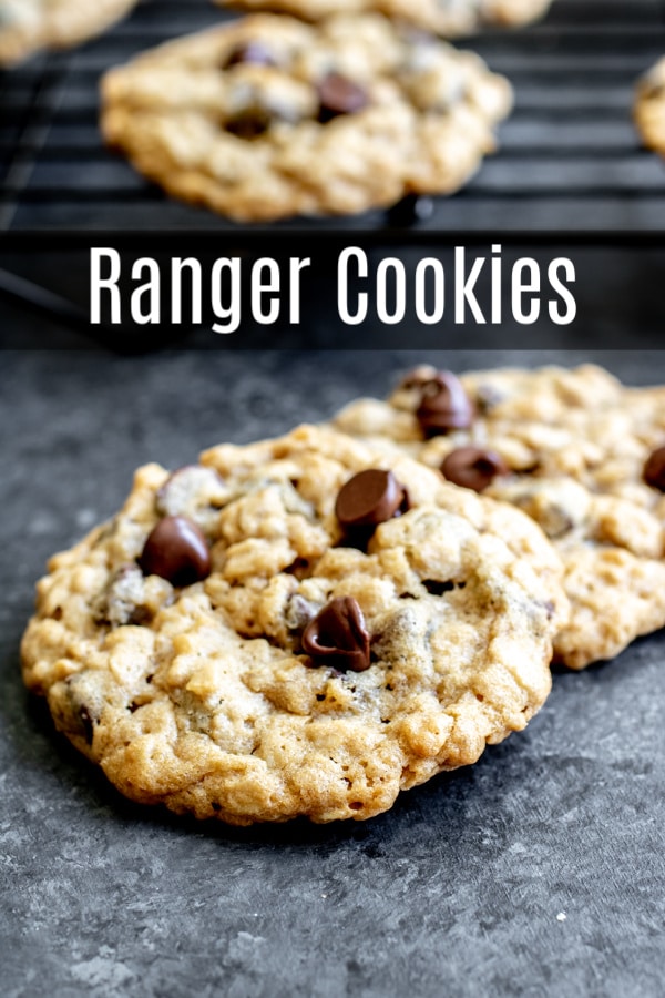 This easy Ranger Cookies recipe (sometimes called Texas Ranger cookies) is made with chocolate chips, oatmeal, and Rice Krispies. You can also make them with corn flakes and coconut. Ranger cookies are an old fashioned cookie recipe that makes the best soft, chewy Ranger Cookies! #cookies #chocolatechips #christmascookies #cookieexchange #homemadeinterest