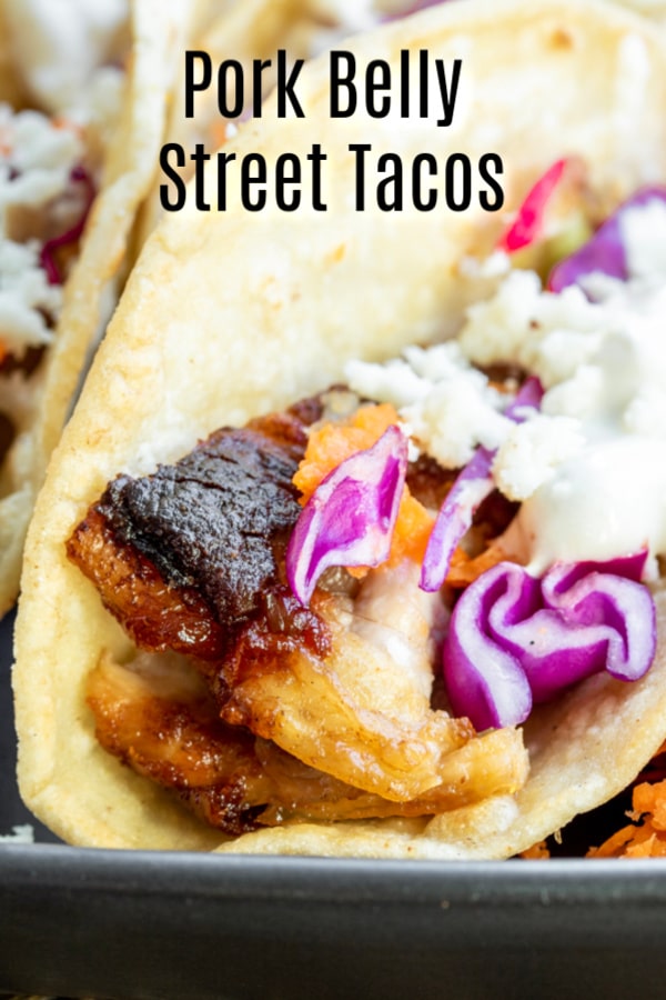 Instant Pot Pork Belly Tacos are melt-in-your-mouth, tender braised pork belly, coated in a sweet and spicy sauce, served in a mini corn tortilla. They are the ultimate game day snack! Instant Pot Pork Belly Tacos coated in your favorite BBW sauce and served street taco style make a great appetizer for parties. AD #MissionSnackShowdown #gamedayrecipe #porkbelly #instantpot #pressurecooker #instantpotpork #pressurecookerrecipes #homemadeinterest