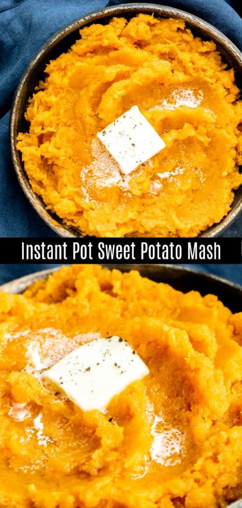 Instead of baked sweet potatoes these sweet potatoes are made in the Instant Pot. One of my favorite healthy Instant Pot recipes to make for dinner. These Instant Pot Sweet Potatoes are sweet potatoes cooked in the pressure cooker. Serve them whole or mashed. #instantpot #pressurecookerrecipes #sweetpotatoes #side #instantpothacks #homemadeinterest