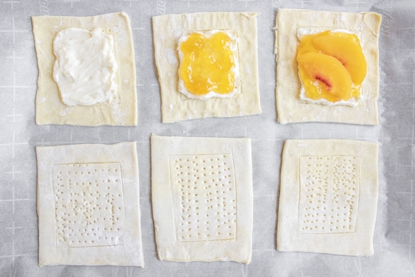 steps to make Peach Cream Cheese Danish