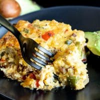 brunch casserole Chorizo and Peppers Crustless Quiche that is keto