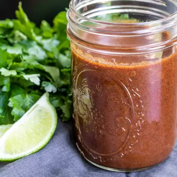 jar of Homemade Enchilada Sauce