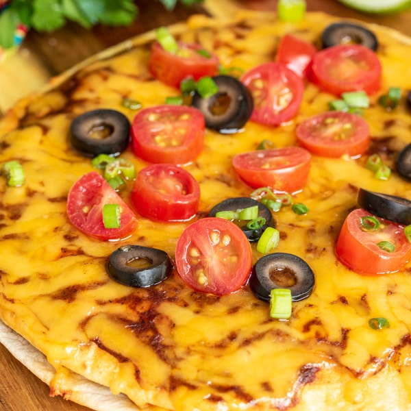 Mexican Pizza with cheese